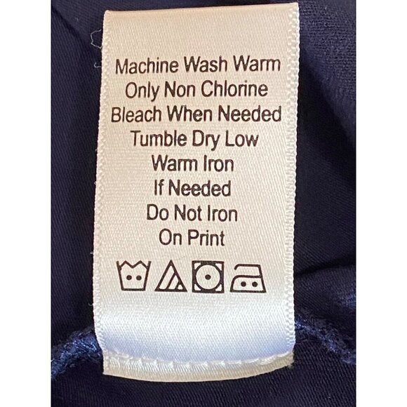 Coldwater Creek Blue & White Layered Look Top Stretchy Women's Size Medium - Picture 5 of 9